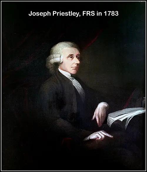 Portrait of Joseph Priestley, FRS circa 1783.