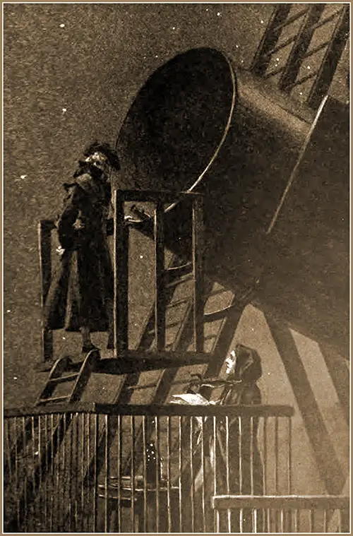 William Herschel (1738-1822) and Caroline Herschel (1750-1848) at the Telescope.