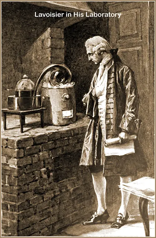 Antoine Laurent Lavoisier in His Laboratory.