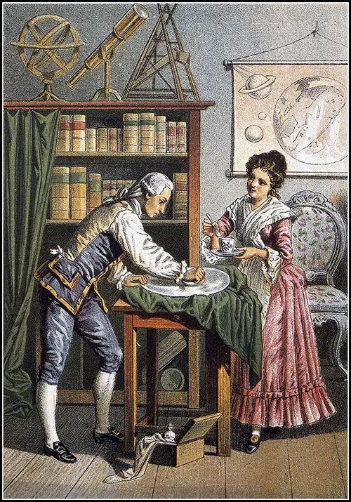 Sir William Herschel and Caroline Herschel, 1896