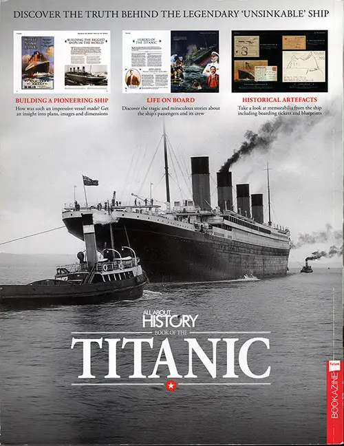 Back Cover: Book of the Titanic - All About History, Issue 5, 2017