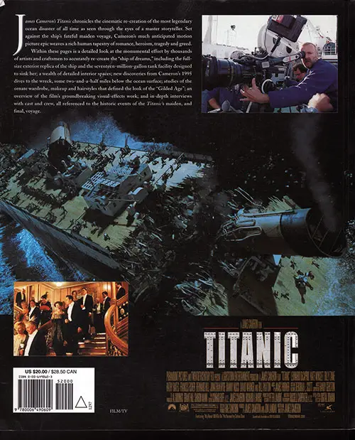 Back Cover: James Cameron's Titanic - 1997