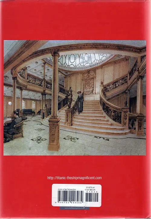 Back Cover: Titanic: The Ship Magnificent v.2 Interior Design and Fitting Out - 2008