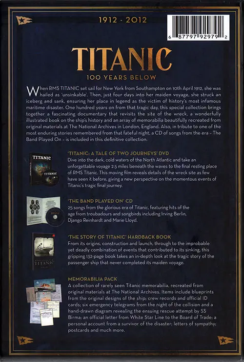 Back Side of Titanic: 100 Years Below - Deluxe Centenary Edition
