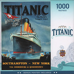 Box Top for the Titanic: The World's Largest Liner 1000 Piece Puzzle from MasterPieces® Inc.