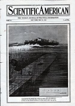 Front Cover of the Scientific American for the 11 May 1912 Issue Featurnimg The Unkinkable Ship, TItanic