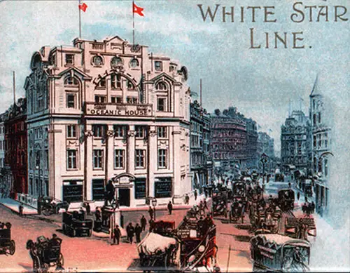 A postcard of Oceanic House, published by the Company in 1905
