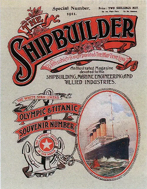 Front Cover, The Shipbuilder White Star Liners Olympic & Titanic Souvenir Number, Special Number - Summer 1911