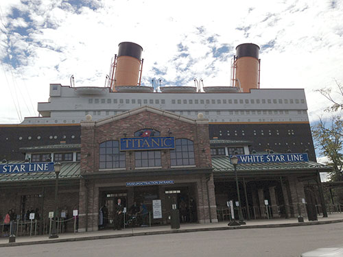 View of the Entrance to the Titanic Museum at Pigeon Forge, TN