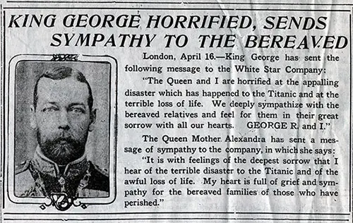 King George Horrified, Sends Sympathy To The Bereaved