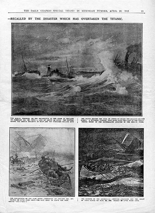 Page 13 of The Daily Graphic Titanic In Memoriam Number Featured Famous Wreck of Bygone Days