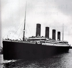 The RMS Titanic, photo taken during her sea trails circa 1912