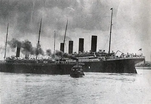 The RMS Titanic Narrowly Misses the SS New York as It Departed from Southampton on 10 April 1912.