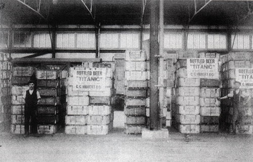 Advertisement for Cases of Bottled Beer Destined for the RMS Titanic - 1912