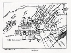 Map of Camp Devens (1918), Courtesy of the YMCA.