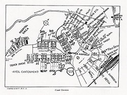 GGA Image ID # 139c7d071b Map of Camp Devens (1918), Courtesy of the YMCA.