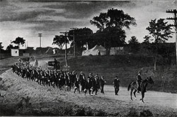 GGA Image ID # 139d59126e Arrival at Camp Devens - New Recruits Entering the Grounds.