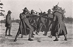 GGA Image ID # 13a2ff45fd Bayonet Drill Consisting of Men From Comany H, 302nd Infantry, Supervised by 1st Lt. H. D. White.
