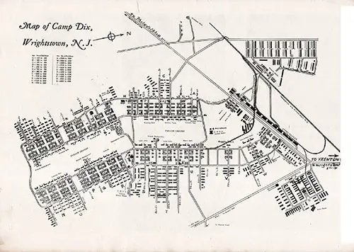 Map of Camp Dix