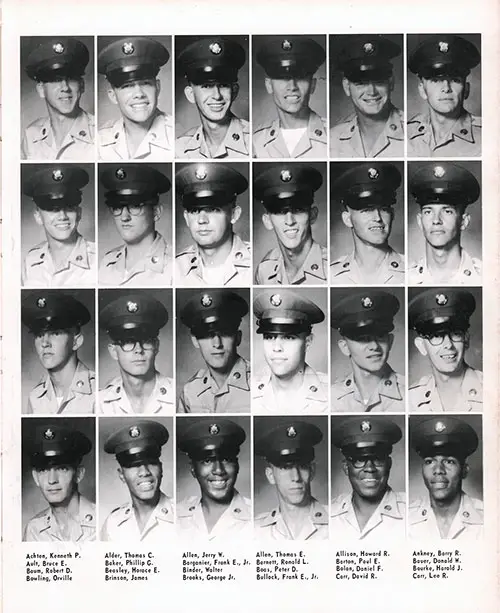 Company A 1967 Fort Benning Basic Training Recruit Photos, Page 3.