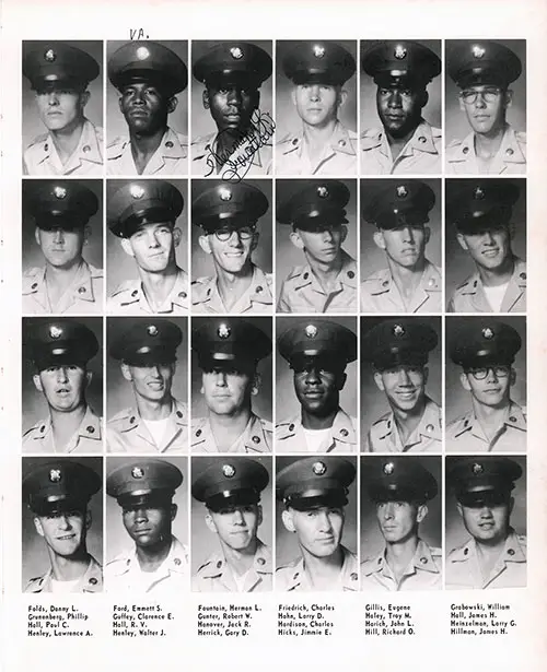 Company A 1967 Fort Benning Basic Training Recruit Photos, Page 5.