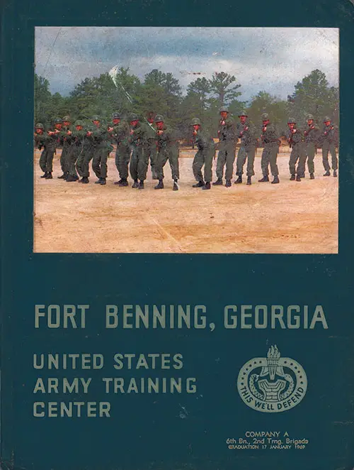 Front Cover, Fort Benning Basic Training Yearbook 1968 Company A, 6th Battalion, 2nd Training Brigade.