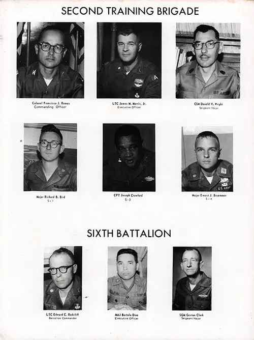 Company A 1968 Fort Benning Basic Training Leadership, Page 1.