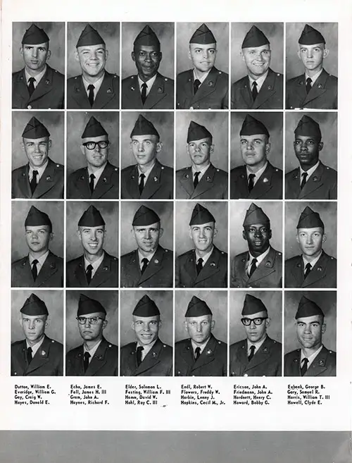 Company A 1968 Fort Benning Basic Training Recruit Photos, Page 4.