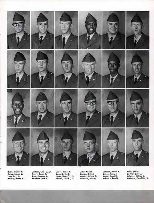 Company A 1968 Fort Benning Basic Training Recruit Photos, Page 5.