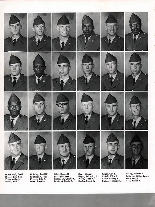 Company A 1968 Fort Benning Basic Training Recruit Photos, Page 6.