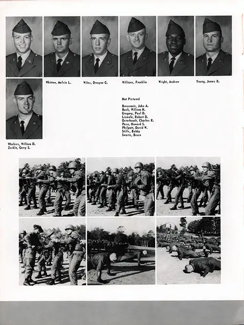 Company A 1968 Fort Benning Basic Training Recruit Photos, Page 8.