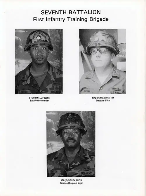 Company C 1982 Fort Benning Basic Training Leadership, Page 1.