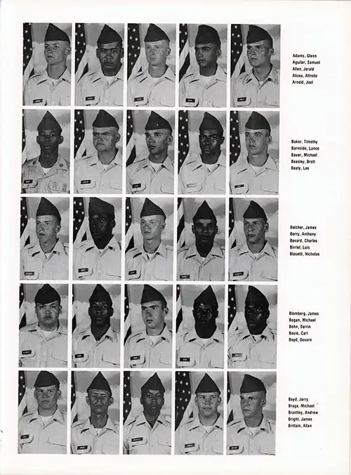Company C 1982 Fort Benning Basic Training Recruit Photos, Page 4.