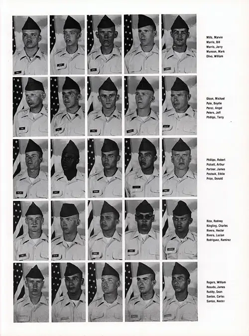 Company C 1982 Fort Benning Basic Training Recruit Photos, Page 8.