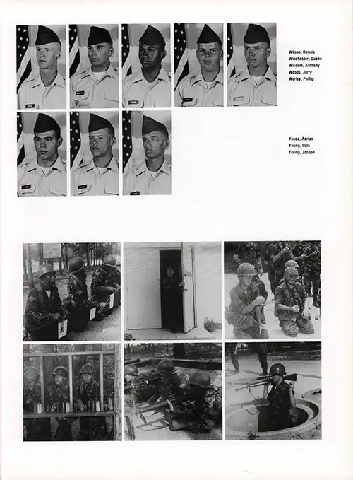 Company C 1982 Fort Benning Basic Training Recruit Photos, Page 10.
