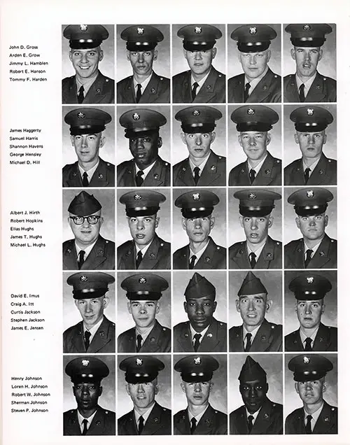 Company C 1968 Fort Campbell Basic Training Recruit Photos, Page 8.