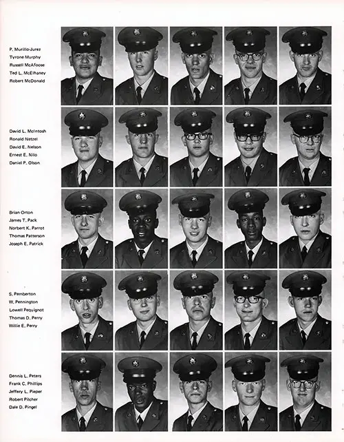 Company C 1968 Fort Campbell Basic Training Recruit Photos, Page 10.