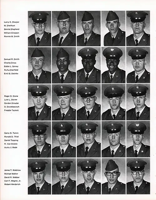 Company C 1968 Fort Campbell Basic Training Recruit Photos, Page 12.