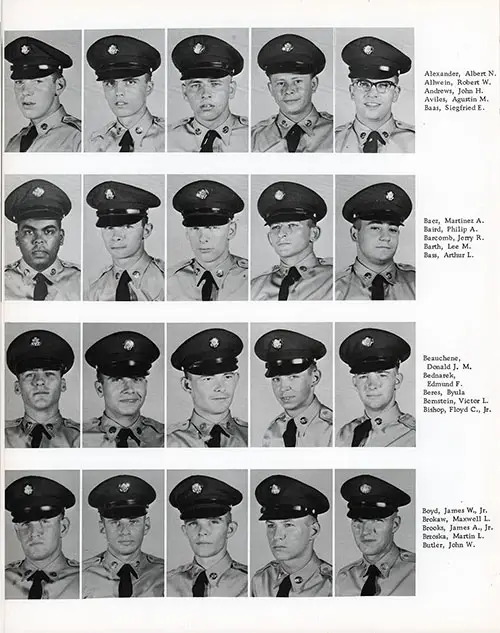 Company L 1960 Fort Dix Basic Training Recruit Photos, Page 4.