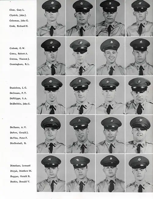 Company N 1961 Fort Dix Basic Training Recruit Photos, Page 5.