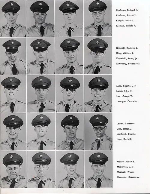 Company N 1961 Fort Dix Basic Training Recruit Photos, Page 8.