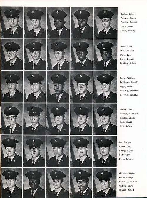 Company E 1971 Fort Dix Basic Training Recruit Photos, Page 4.