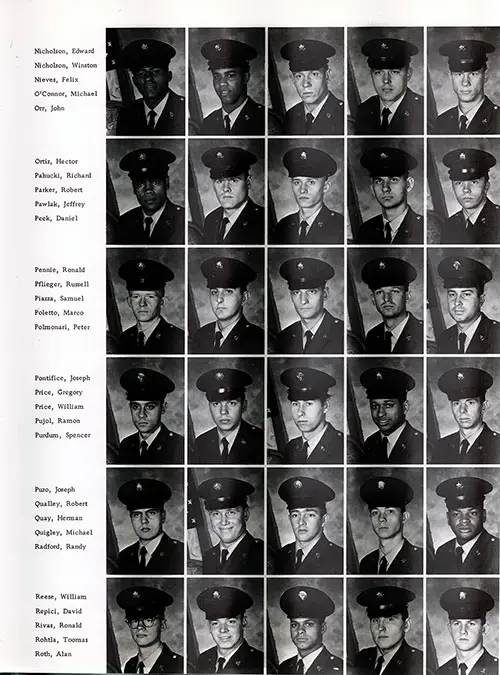 Company E 1971 Fort Dix Basic Training Recruit Photos, Page 7.