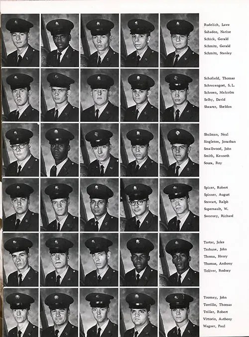 Company E 1971 Fort Dix Basic Training Recruit Photos, Page 8.
