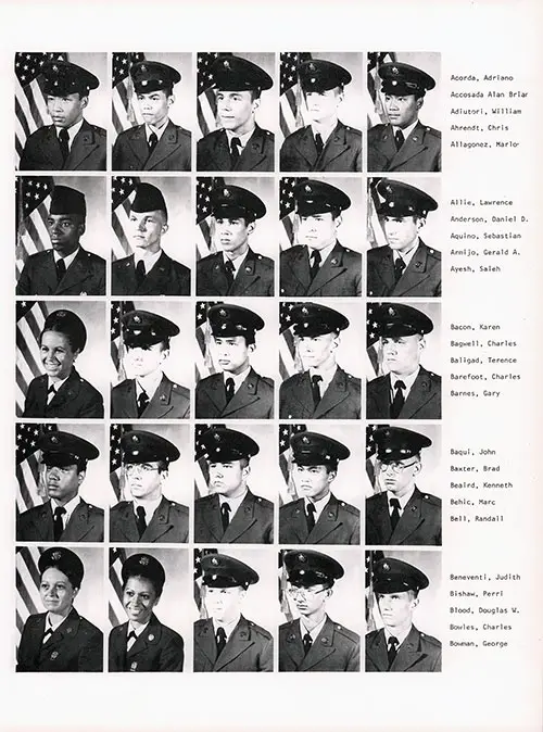 Company B 1979 Fort Dix Basic Training Recruit Photos, Page 2.