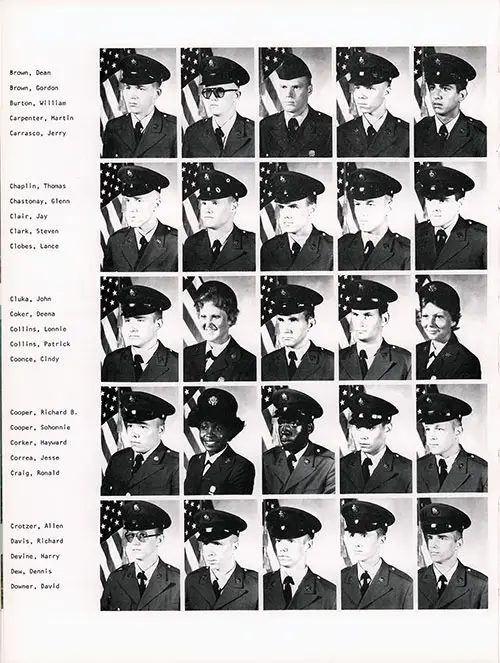 Company B 1979 Fort Dix Basic Training Recruit Photos, Page 3.