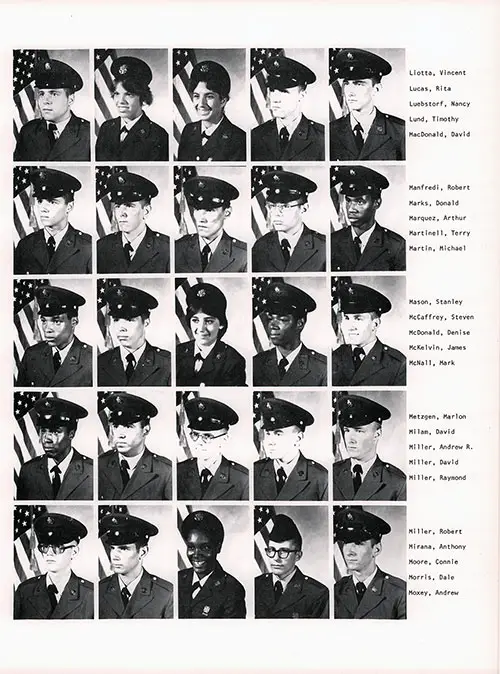 Company B 1979 Fort Dix Basic Training Recruit Photos, Page 6.