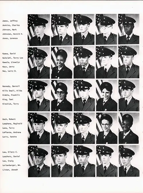 Company B 1979 Fort Dix Basic Training Recruit Photos, Page 7.
