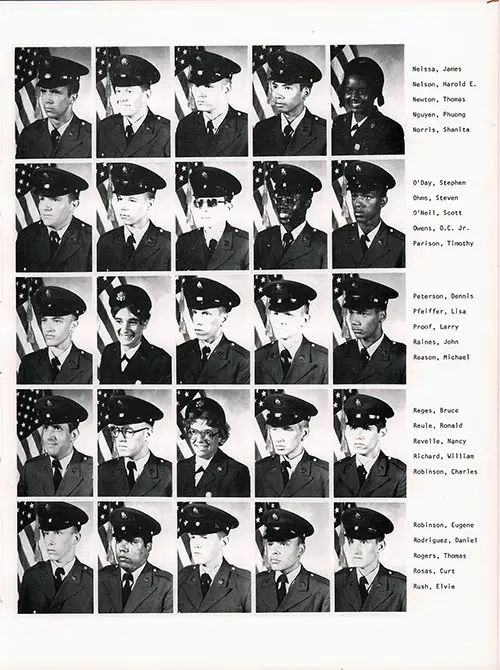 Company B 1979 Fort Dix Basic Training Recruit Photos, Page 8.
