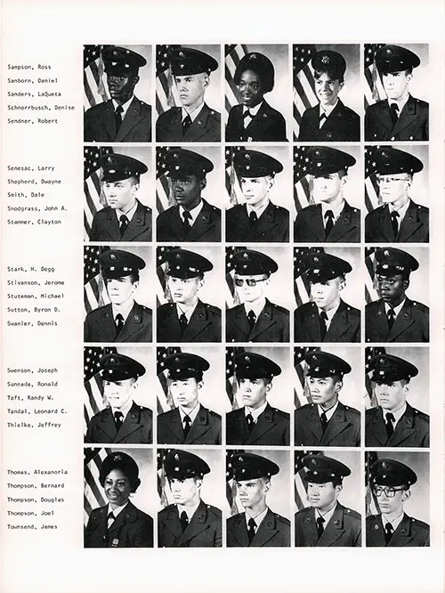 Company B 1979 Fort Dix Basic Training Recruit Photos, Page 9.